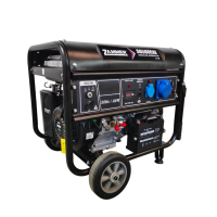 Бензиновый генератор Zammer S6500CXE на колесах фото