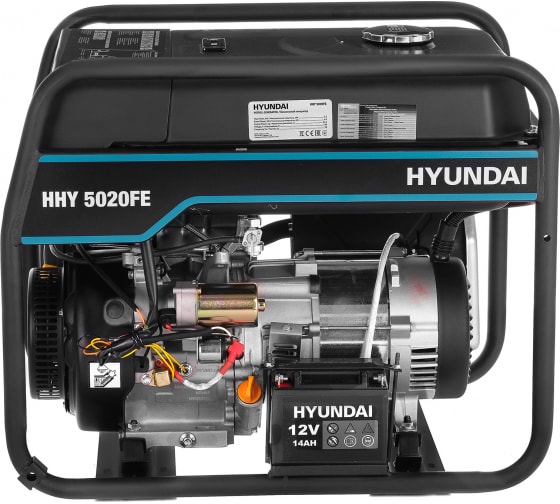 Бензиновый генератор Hyundai HHY 5020FE фото