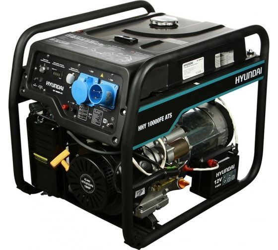 Бензиновый генератор Hyundai HHY 10000FE ATS с автозапуском на колесах фото