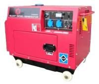 Дизельный генератор Амперос LDG6000СLE стартер в кожухе  для дачи фото