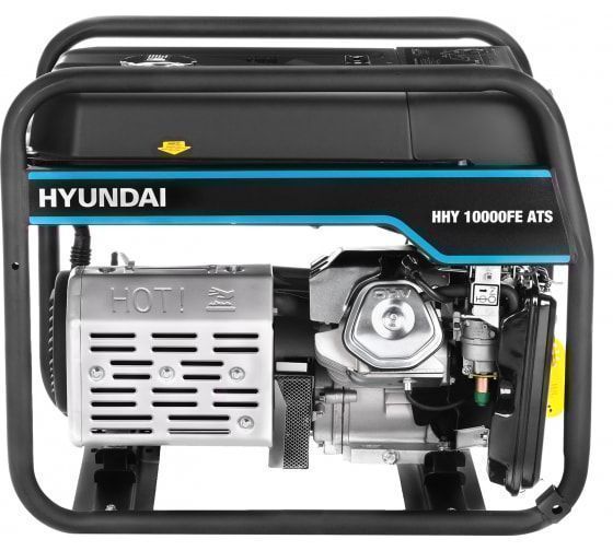 Бензиновый генератор Hyundai HHY 10000FE ATS с автозапуском на колесах фото