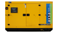 Дизельный генератор Aksa APD110A в кожухе  фото