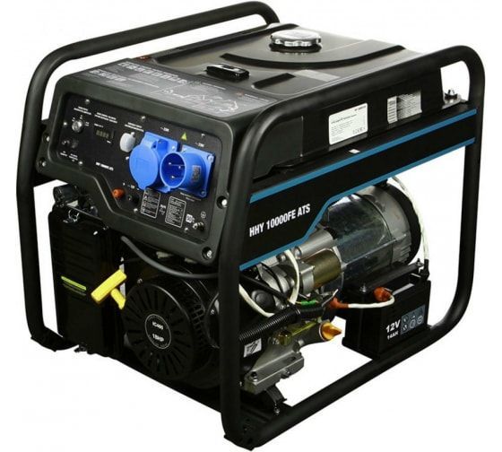 Бензиновый генератор Hyundai HHY 10000FE ATS с автозапуском на колесах фото