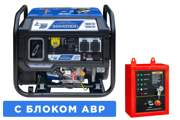 Бензиновый инверторный генератор ТСС SGG 4200Ei с блоком АВР фото