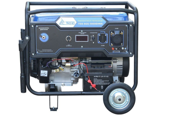 Бензиновый генератор ТСС SGG 5000EHNA для дома фото