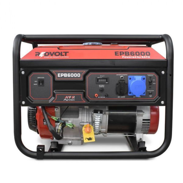 Бензиновый генератор REDVOLT EPB6000 синхронный фото