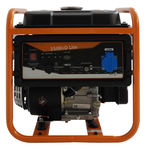 Бензиновый инверторный генератор Lifan 3500IO Lite для газового котла фото
