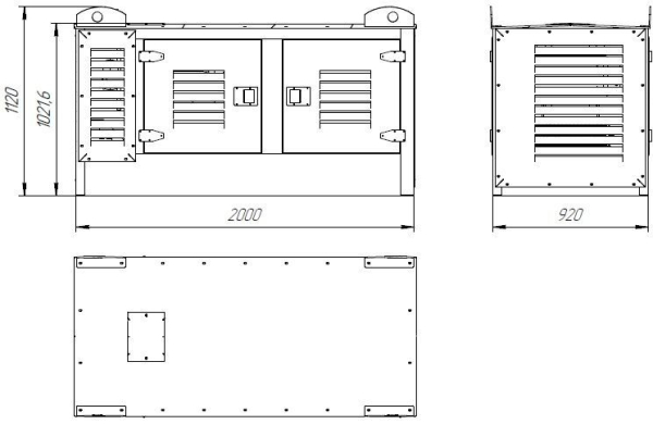 Дизельный генератор ТСС АД-7С-Т400-1РКМ18 026600 армейский фото