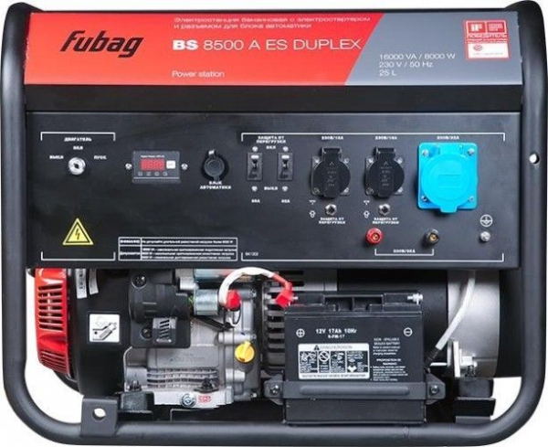 Бензиновый генератор Fubag BS 8500 A ES Duplex для дома фото