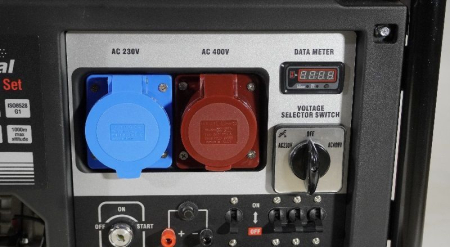 Бензиновый генератор Loncin LC10000D-AS, 3-х фазный (с мощностью без ограничений при 1-но и 3-х фазном режиме) фото