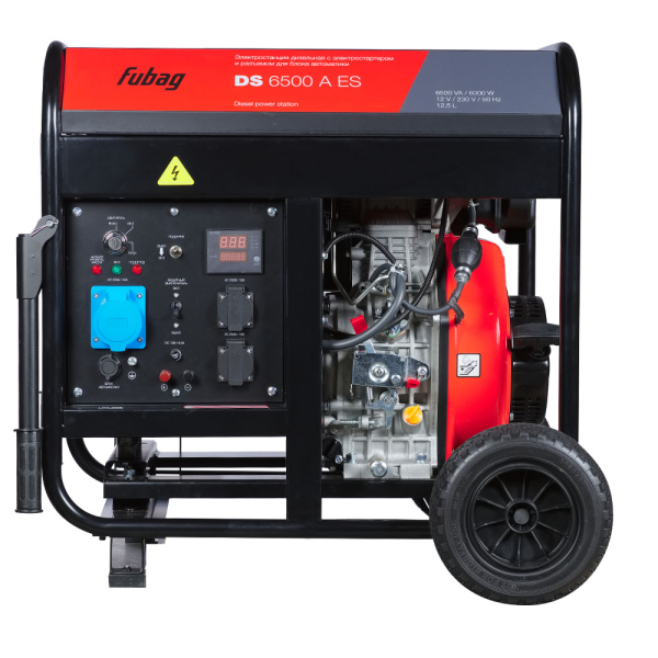 Дизельный генератор Fubag DS 6500 A ES 646233 на колесах фото
