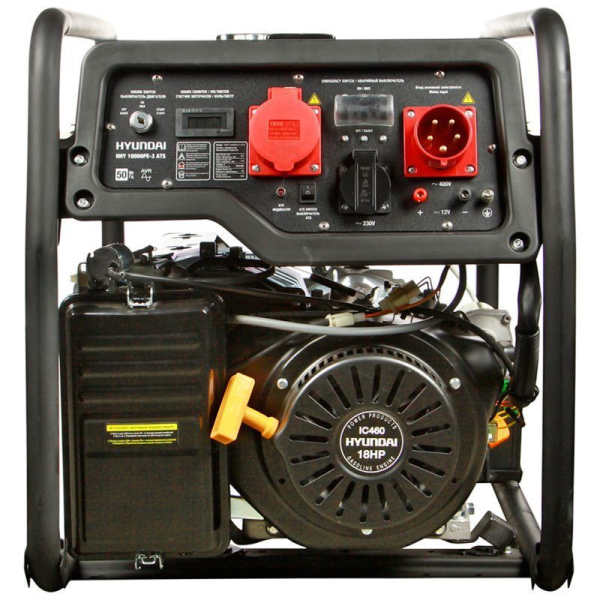 Бензиновый генератор Hyundai HHY 10000FE-3 ATS с автозапуском на колесах фото