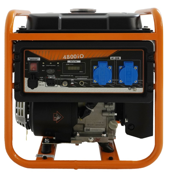 Бензиновый инверторный генератор Lifan 4800IO синхронный фото