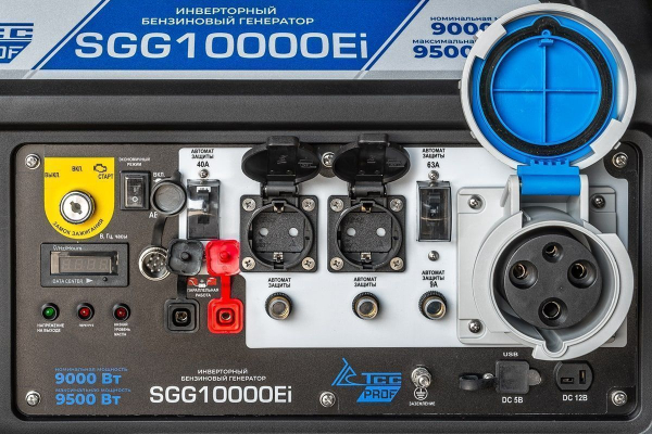 Бензиновый инверторный генератор ТСС SGG 10000Ei для дома фото