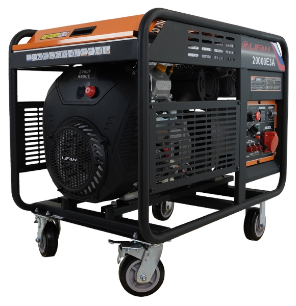 Бензиновый генератор Lifan 20000E3A синхронный фото