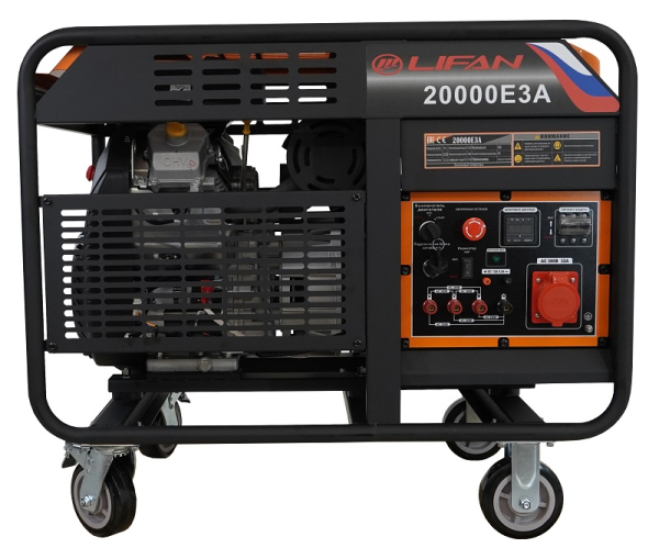 Бензиновый генератор Lifan 20000E3A промышленный фото