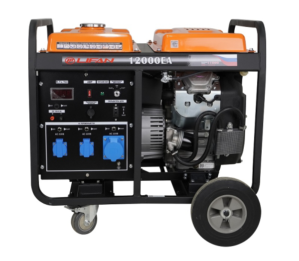 Бензиновый генератор Lifan 10 GF-5A (LF12000ЕА) промышленный фото