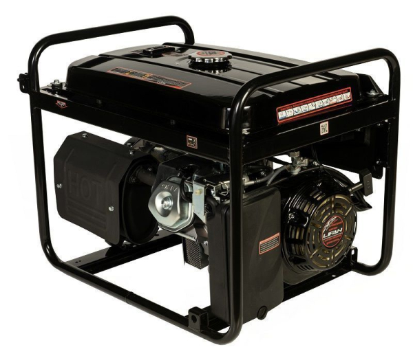 Бензиновый генератор Lifan 7 GF2-3 (7500-3) на колесах фото