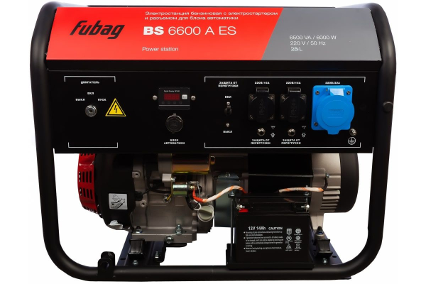 Бензиновый генератор Fubag BS 6600 A ES портативный Бензиновый генератор Fubag BS 6600 A ES портативный фото