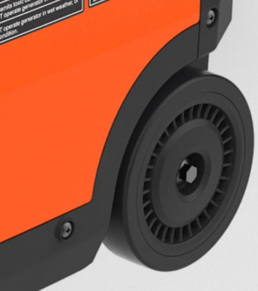 Бензиновый инверторный генератор Zongshen BQH 3500 E на колесах фото