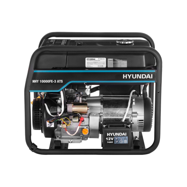 Бензиновый генератор Hyundai HHY 10000FE-3 ATS с автозапуском на колесах фото