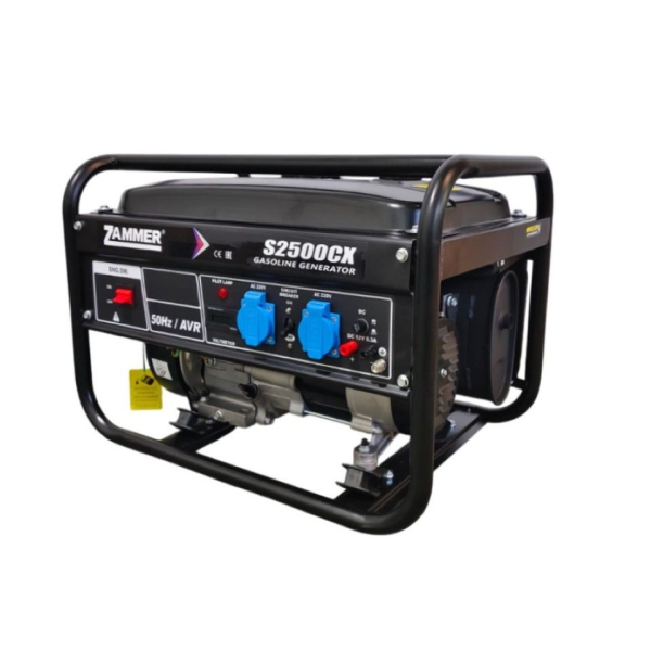 Бензиновый генератор Zammer S2500CX на колесах фото