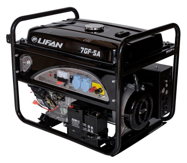 Бензиновый генератор Lifan 7 GF-5A (LF7500AE) фото
