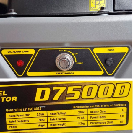 Дизельный генератор Loncin LCD7500D фото