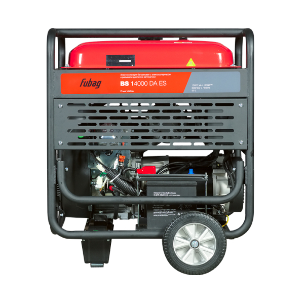 Бензиновый генератор Fubag BS 14000 DA ES на колесах фото