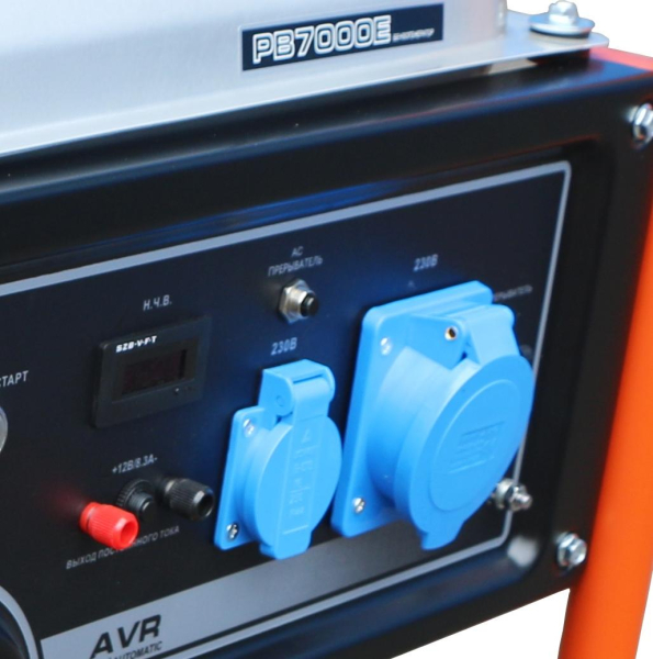 Бензиновый генератор Zongshen PB 7000 E синхронный фото