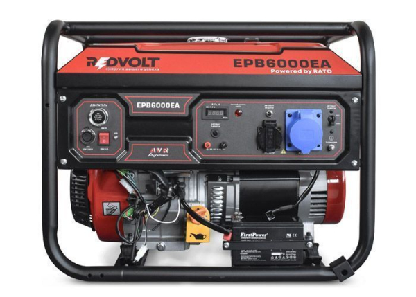 Бензиновый генератор REDVOLT EPB6000EA портативный Бензиновый генератор REDVOLT EPB6000EA портативный фото