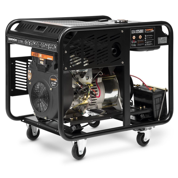 Бензиновый генератор DAEWOO GDA 12500E-3 промышленный фото