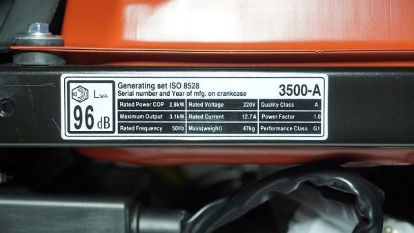 Бензиновый генератор Loncin LC3500-AS 4-х тактный фото