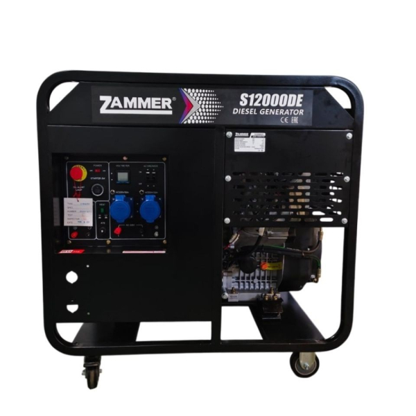 Дизельный генератор Zammer S12000DE S12000DE на колесах фото