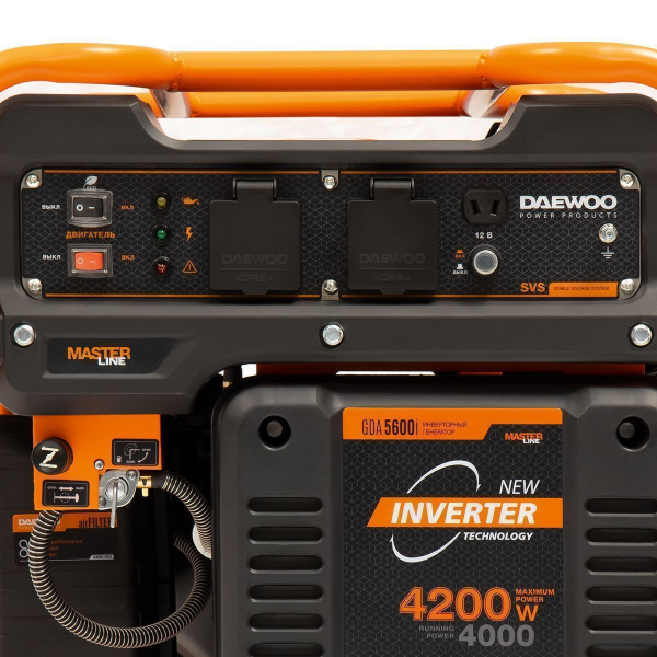 Бензиновый инверторный генератор DAEWOO GDA 5600i портативный Бензиновый инверторный генератор DAEWOO GDA 5600i портативный фото