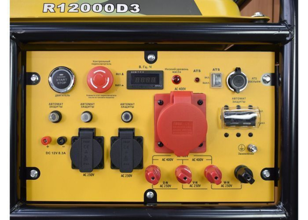 Бензиновый генератор RATO R12000DA-T э/c + подготовка к автозапуску на колесах фото