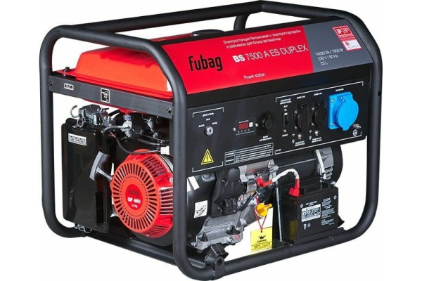Бензиновый генератор Fubag BS 7500 A ES Duplex портативный Бензиновый генератор Fubag BS 7500 A ES Duplex портативный фото