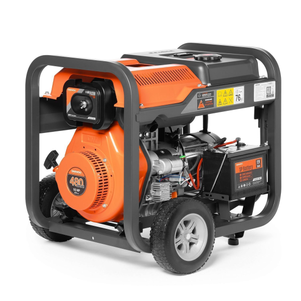 Дизельный генератор DAEWOO DDAE 6000DXE-3 DDAE 6000DXE-3 на колесах фото