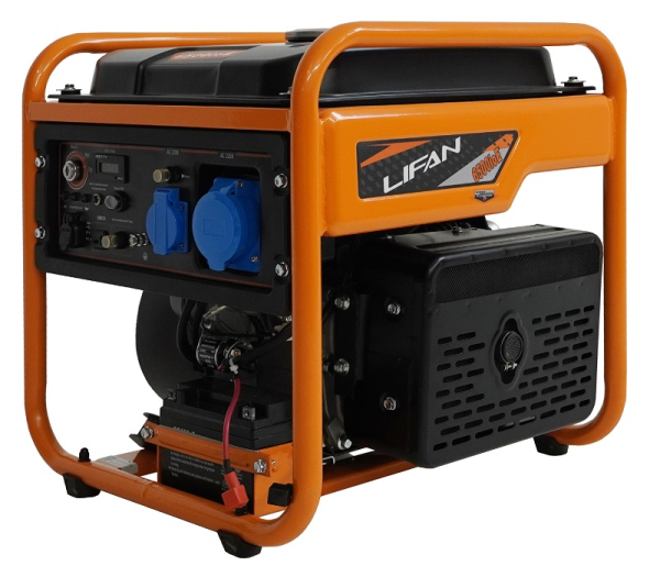Бензиновый инверторный генератор Lifan 6500IOE синхронный фото