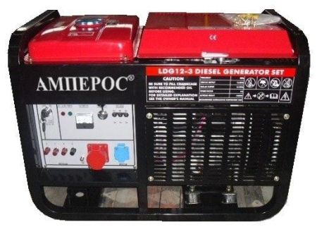Дизельный генератор Амперос LDG12-3 E стартер фото