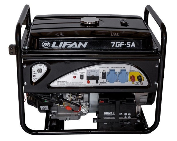 Бензиновый генератор Lifan 7 GF-5A (LF7500AE) переносной Бензиновый генератор Lifan 7 GF-5A (LF7500AE) переносной фото