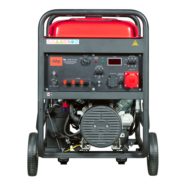Бензиновый генератор Fubag BS 14000 DA ES на колесах фото
