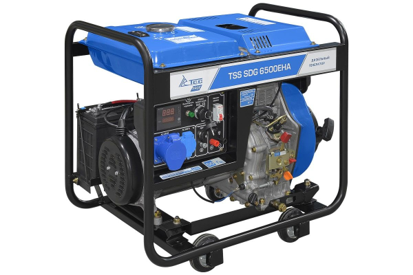 Дизельный генератор ТСС SDG 6500EHA 100048 синхронный фото