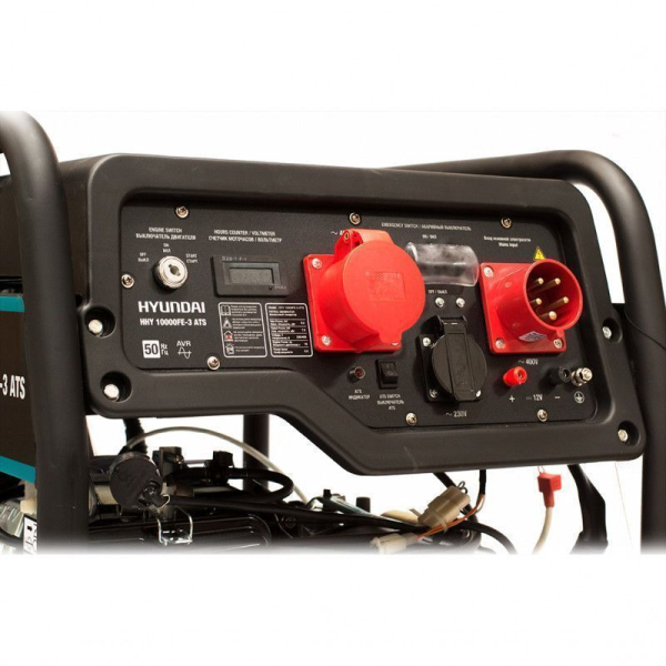 Бензиновый генератор Hyundai HHY 10000FE-3 ATS с автозапуском на колесах фото