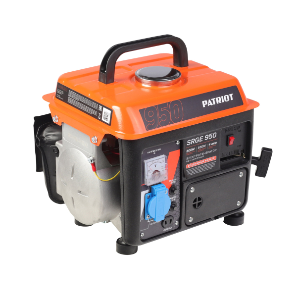 Бензиновый генератор PATRIOT SRGE 950 на колесах фото