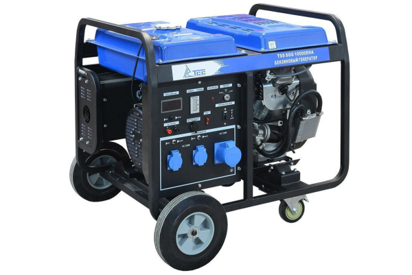 Бензиновый генератор ТСС SGG 10000EHA в кожухе МК-2.1 промышленный фото