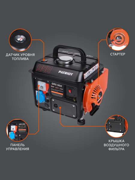 Бензиновый генератор PATRIOT GRS 950 фото