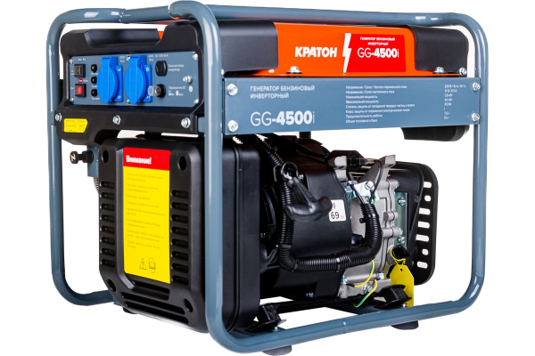 Бензиновый инверторный генератор КРАТОН GG-4500i для дома фото