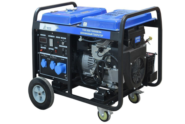 Бензиновый генератор ТСС SGG 10000EHA в кожухе МК-2.1 промышленный фото