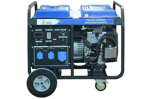 Бензиновый генератор ТСС SGG 10000EHA в кожухе МК-2.1 промышленный фото